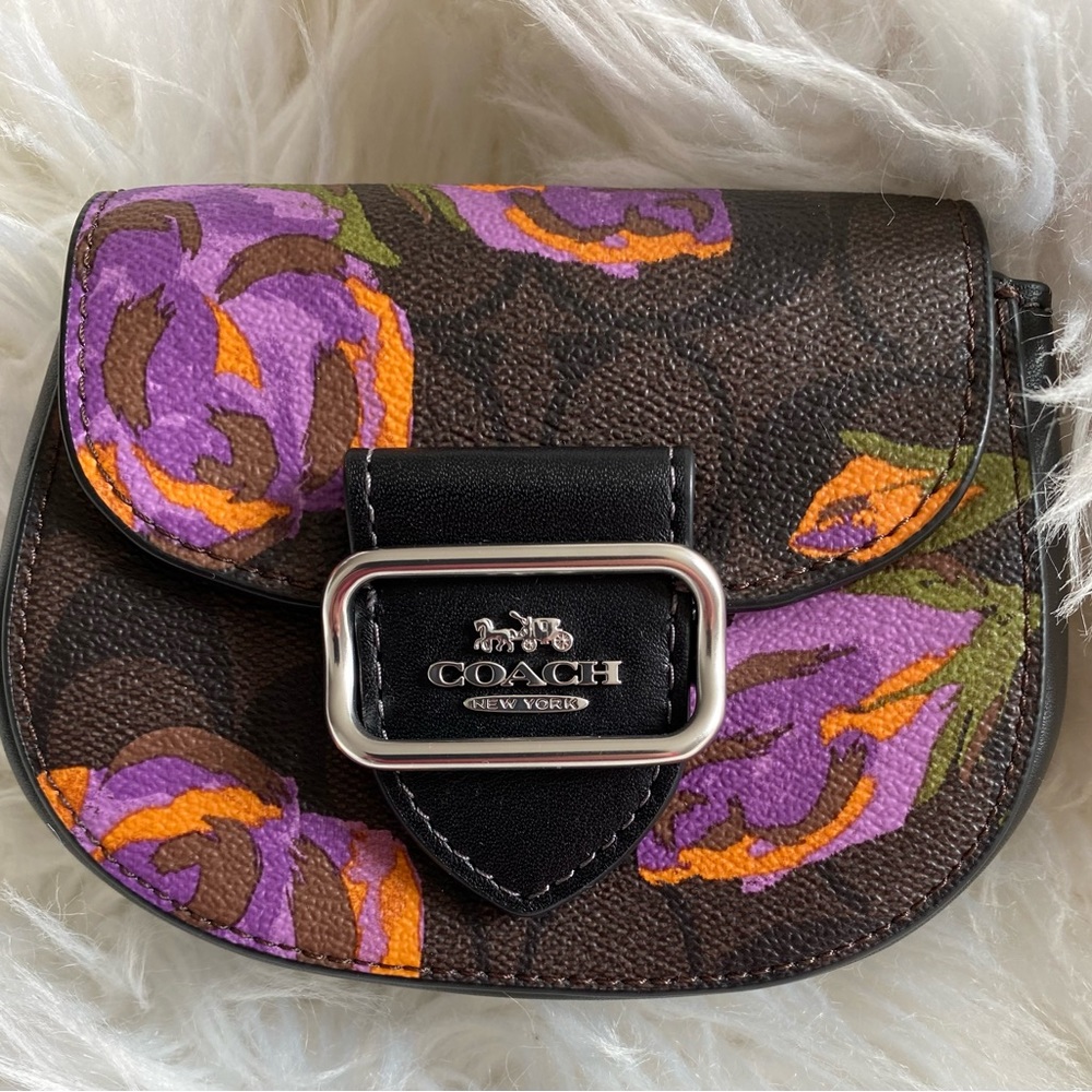 NWT Coach Mini Floral Coach Cross Body Bag